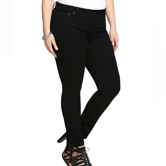 Source Of Wisdom Torrid Black Pants London Skinny - Picture 2 of 15